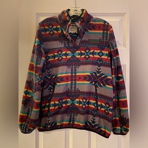 KAVU Print Fleece Pullover - Womens Medium